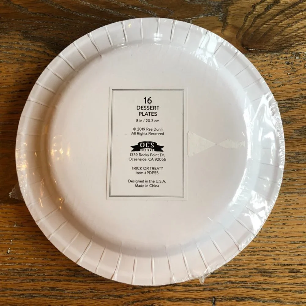 Rae Dunn Halloween Dessert Plates and Beverage Napkins